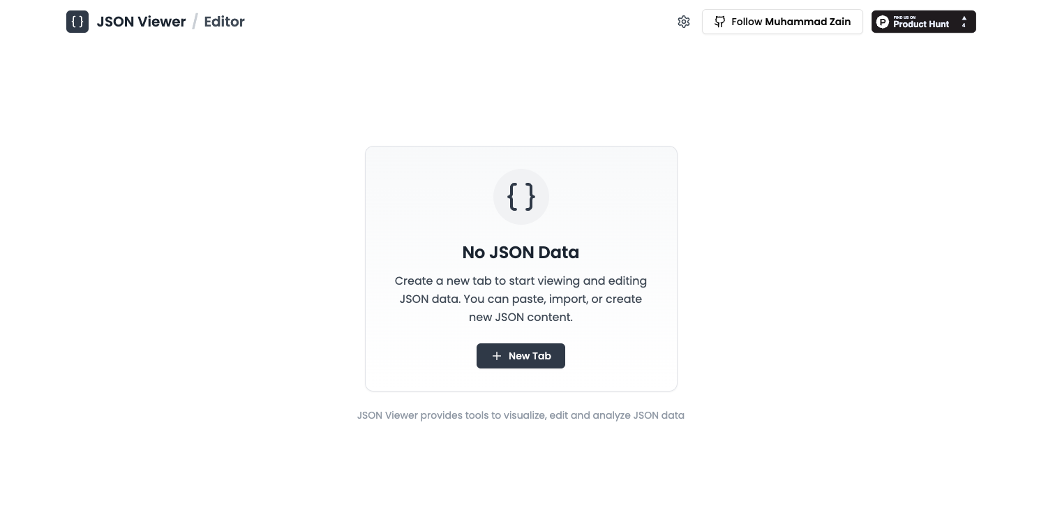 JSON Viewer - Tool Project
